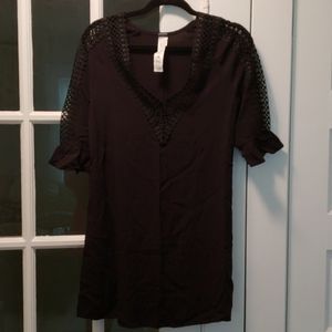 Black Dress with Embroidery